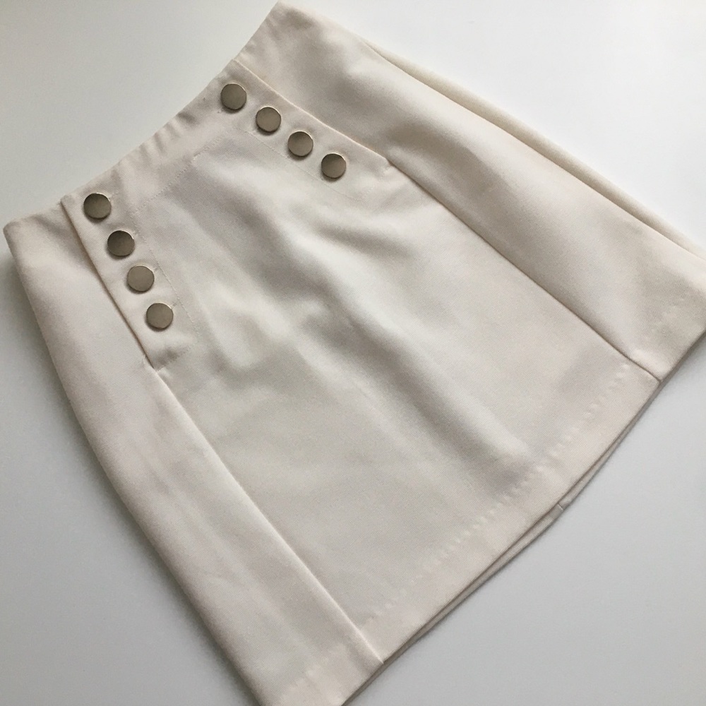 H&M skirt with gold buttons